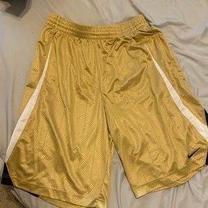 Nike Gold Basketball Shorts